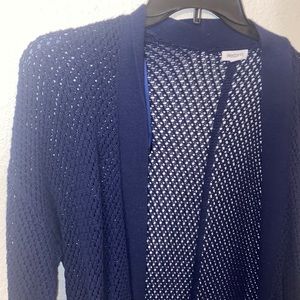 navy blue cardigan, XSMALL, never worn but no tags